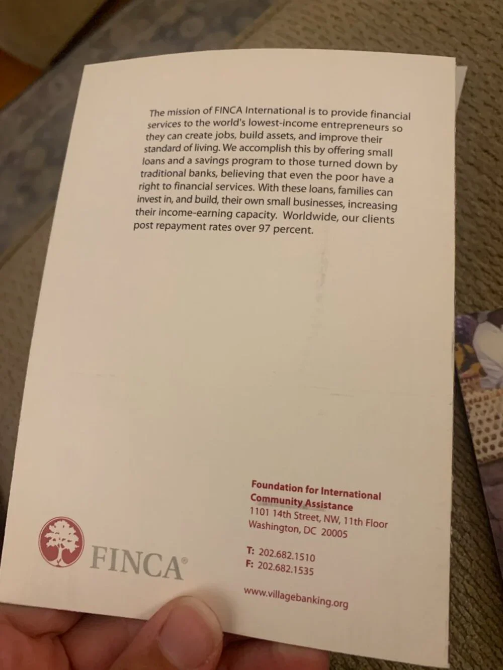 Vintage FINCA International Microfinance Photo Postcards Lot 5 Humanitarian.